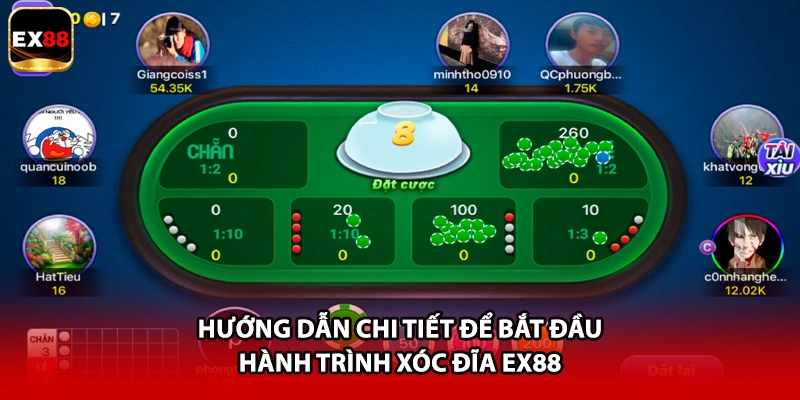 Hướng dẫn chi tiết để bắt đầu hành trình xóc đĩa EX88