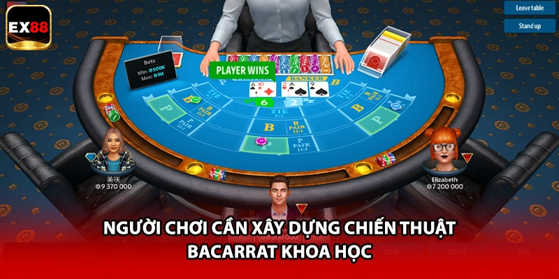 Người chơi cần xây dựng chiến thuật Bacarrat khoa học