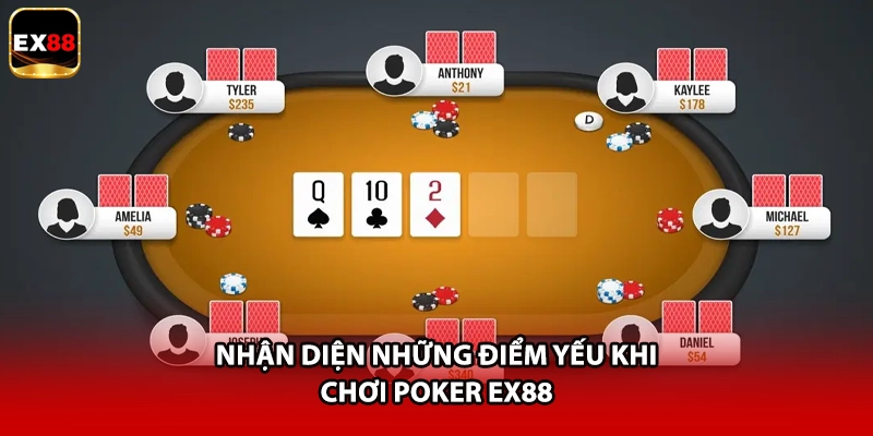 Nhận diện những điểm yếu khi chơi Poker EX88